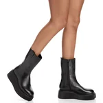 Women Leather Boots 7129 Vitello Black