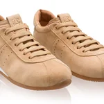 Women leather sport shoes 8327 Camoscio Beige