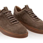Men Suede Leather Sport Shoes 7610 Crosta Antracite