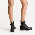 Women Leather Boots 8167 Vitello Black