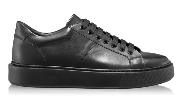 Men genuine leather sports shoes 6897 Vitello Black/Black