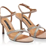 Women Leather Sandals 8030 Camoscio Beige