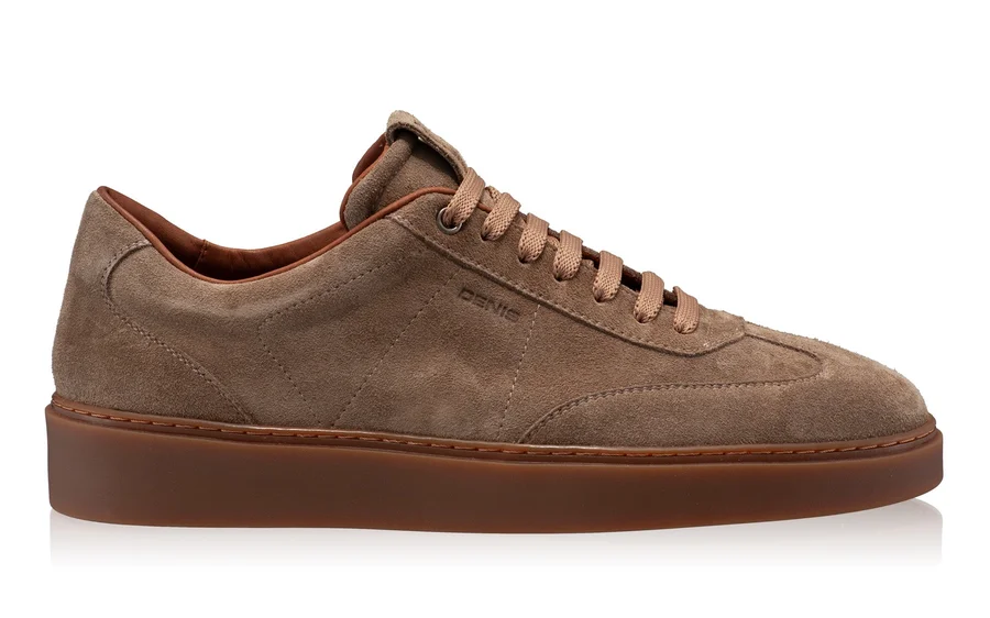 Men Suede Leather Sport Shoes 7610 Crosta Taupe