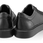 Men genuine leather sports shoes 6897 Vitello Black/Black