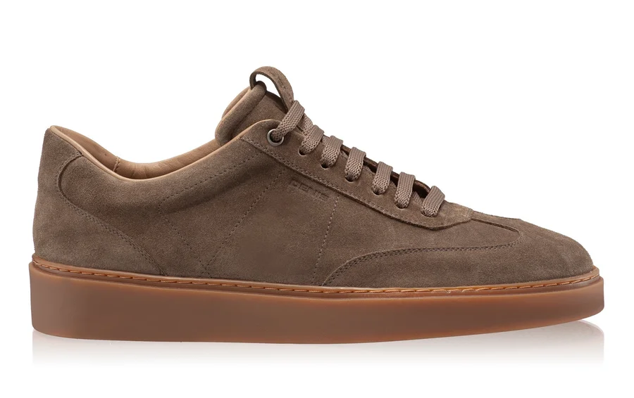 Men Suede Leather Sport Shoes 7610 Crosta Antracite