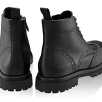 Men Leather Boots 7771 Vitello Black