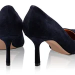 High-heel Pointed Toe Pumps 8026 Camoscio Blue