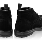 Men Suede Leather Boots 7742 Crosta Black