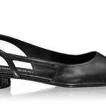 Mid-heel Slingback Pumps 8078 Vitello+Lac Black