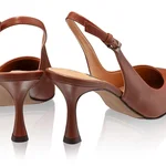 Mid-heel Slingback Pumps 5728 Vitello Maro