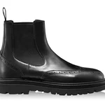 Men Leather Casual Boots 7320 Vitello Black