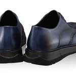 Men Natural Leather Casual Shoes 7322 Vitello Blue