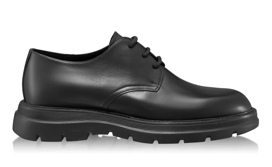 Men Genuine Leather Casual Shoes 7670 Vitello Black