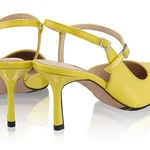 Mid-heel Slingback Pumps 8460 Lac Yellow