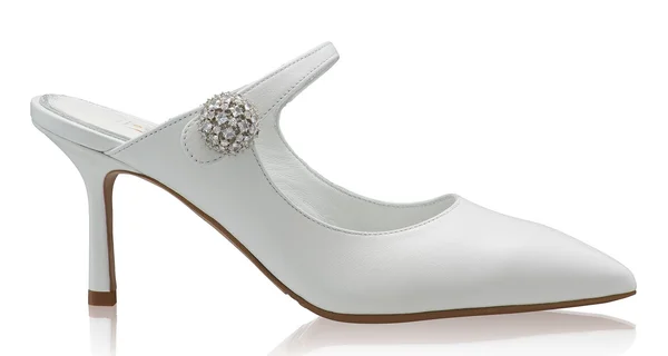 Women Leather Mules 8462 Vitello White
