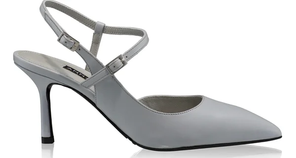 Mid-heel Slingback Pumps 8460 Vitello Gray