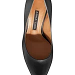 Mid-heel Pointed Toe Pumps 6146 Vitello Black