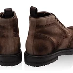 Men Suede Leather Boots 7742 Crosta Taupe