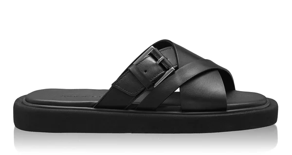 Women Leather Mules 8382 Vitello Black