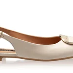 Women Ballerina Flats 7505 Vitello Panna