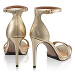 Women Leather Sandals 7817 Laminato Platino