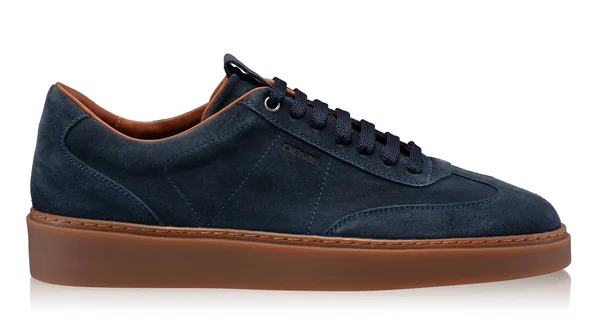 Men Suede Leather Sport Shoes 7610 Crosta Blue