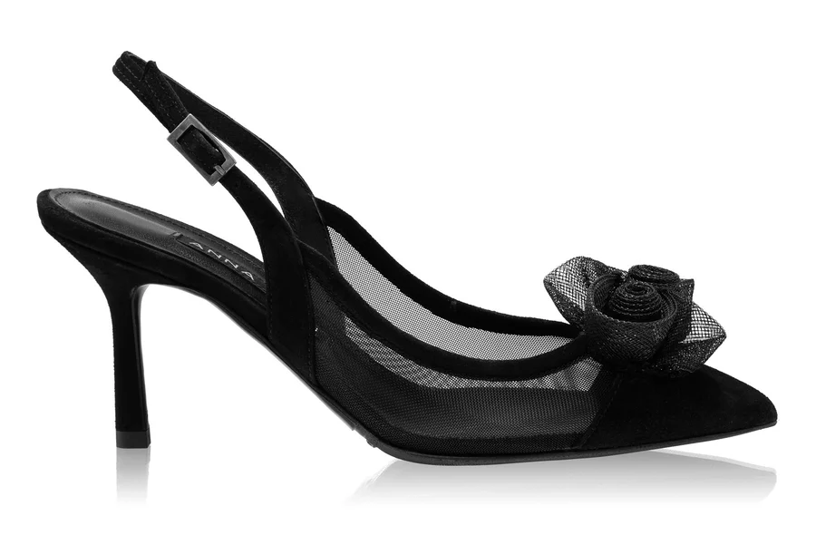 Elegant Women’s Shoes 8086 Camoscio+Mesh Black