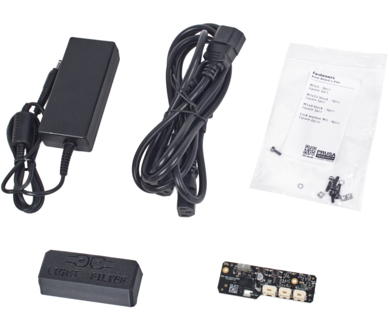 Basic Board and PSU for Original Prusa Enclosure (for Filtration unit and LED)