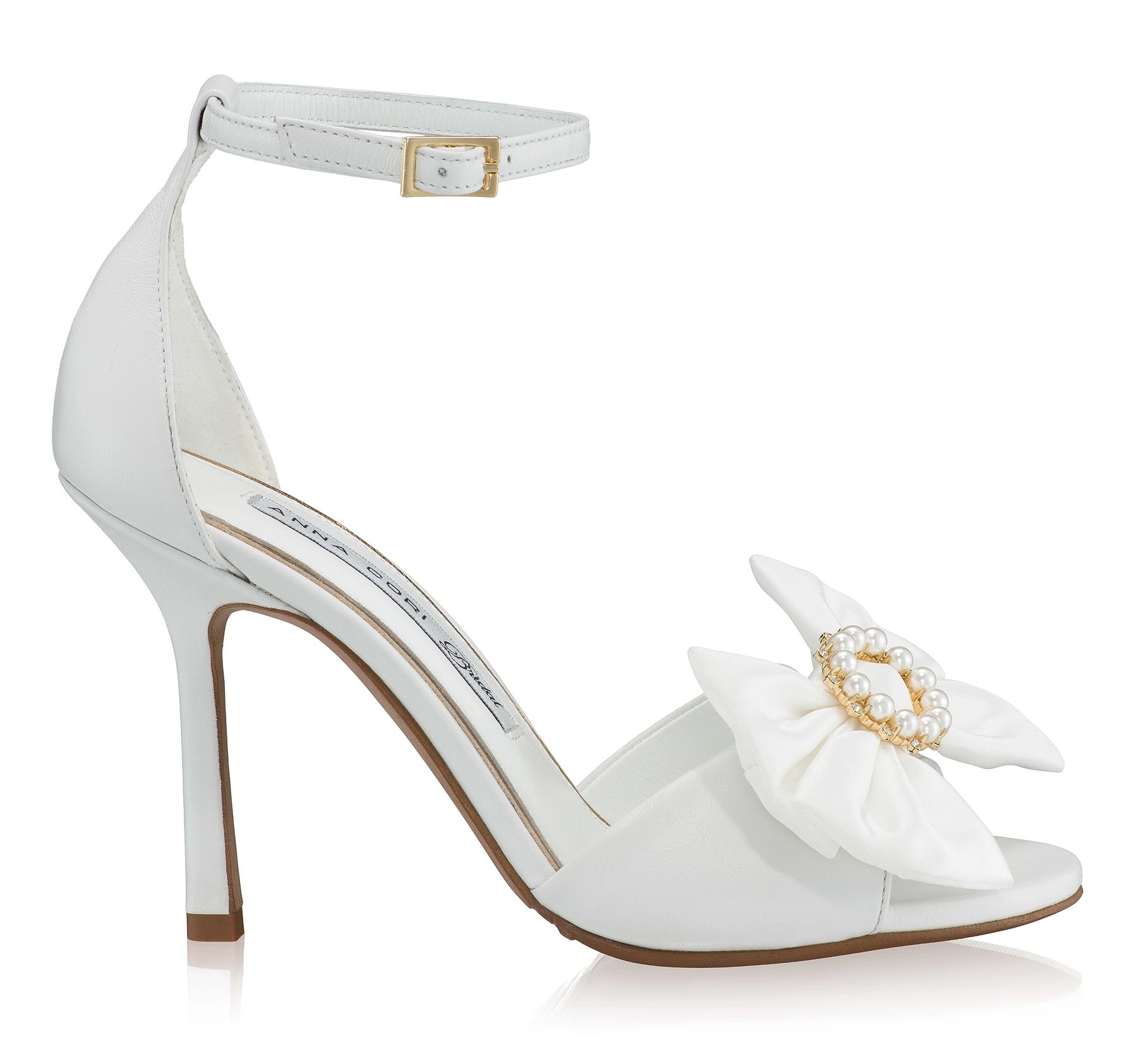 Bridal Leather Sandals 8441 Vitello White