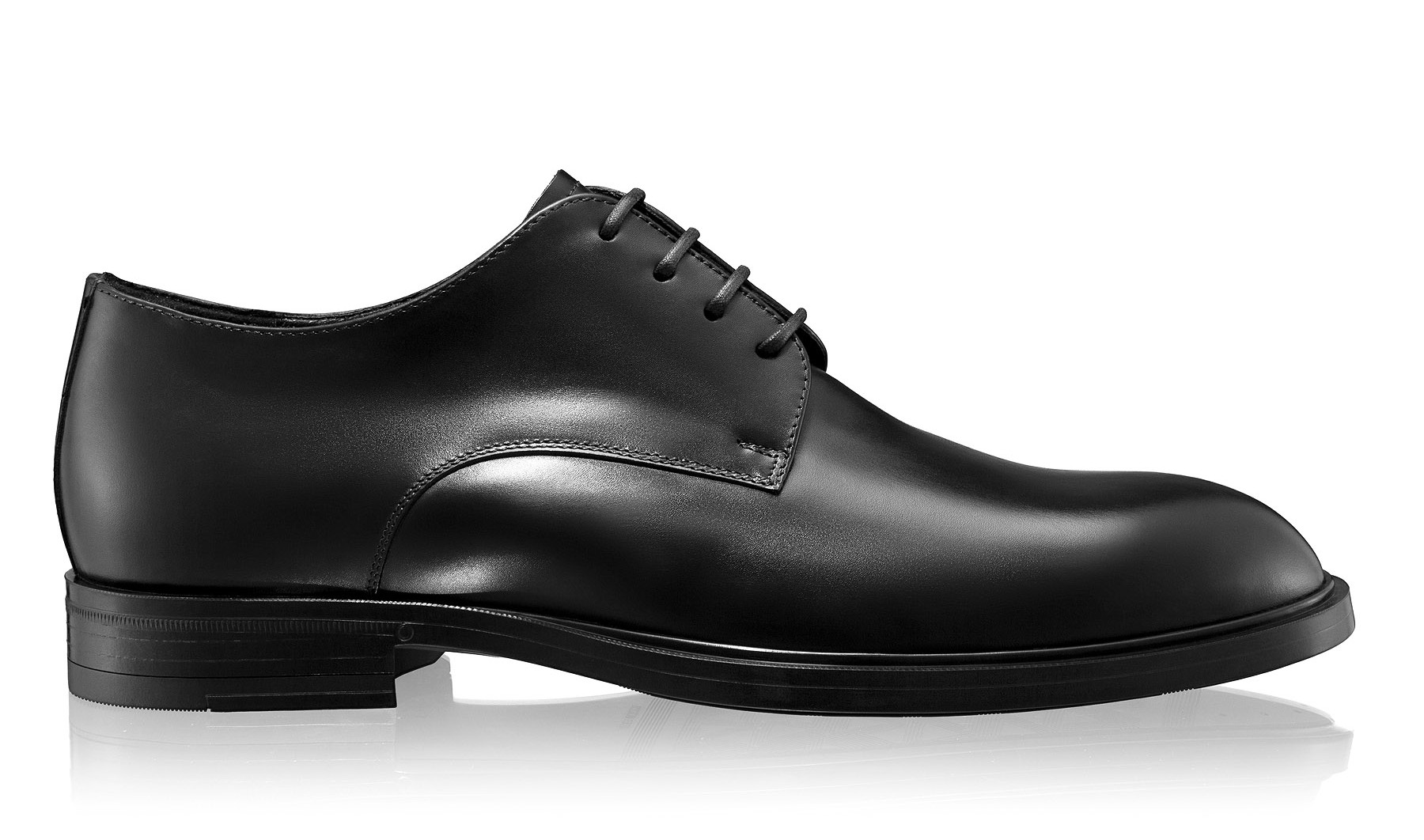 Casual leather men shoes 7769 Vitello Black