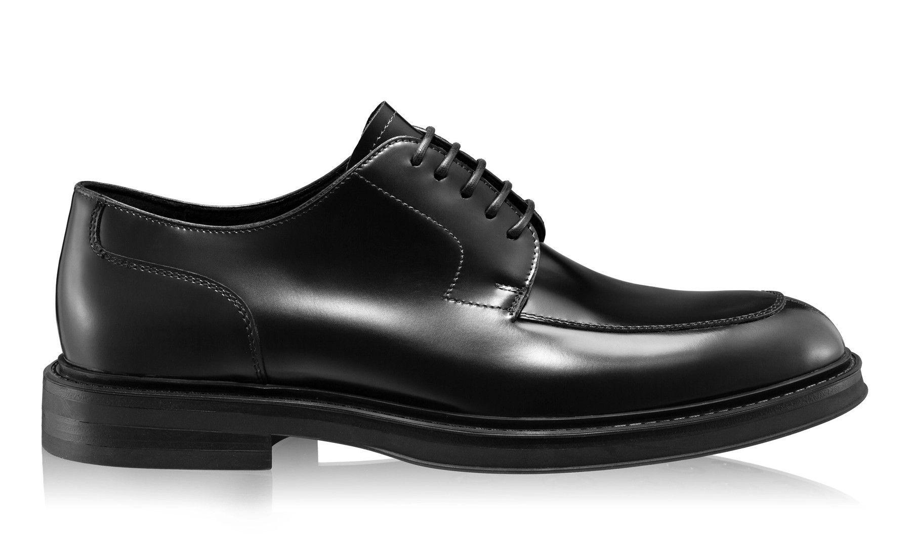 Classic Men Leather Shoes 7642 Abrazivato Black