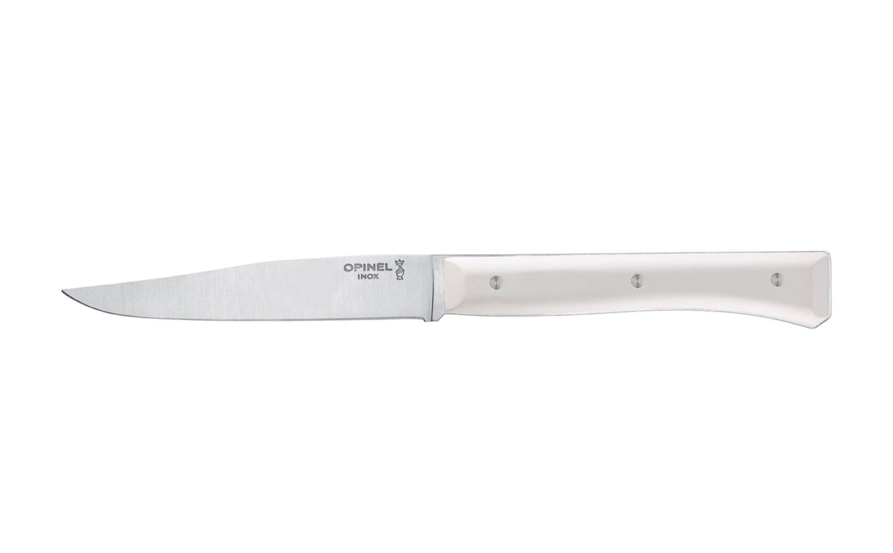 Coffret de 4 couteaux de table Facette Blanc