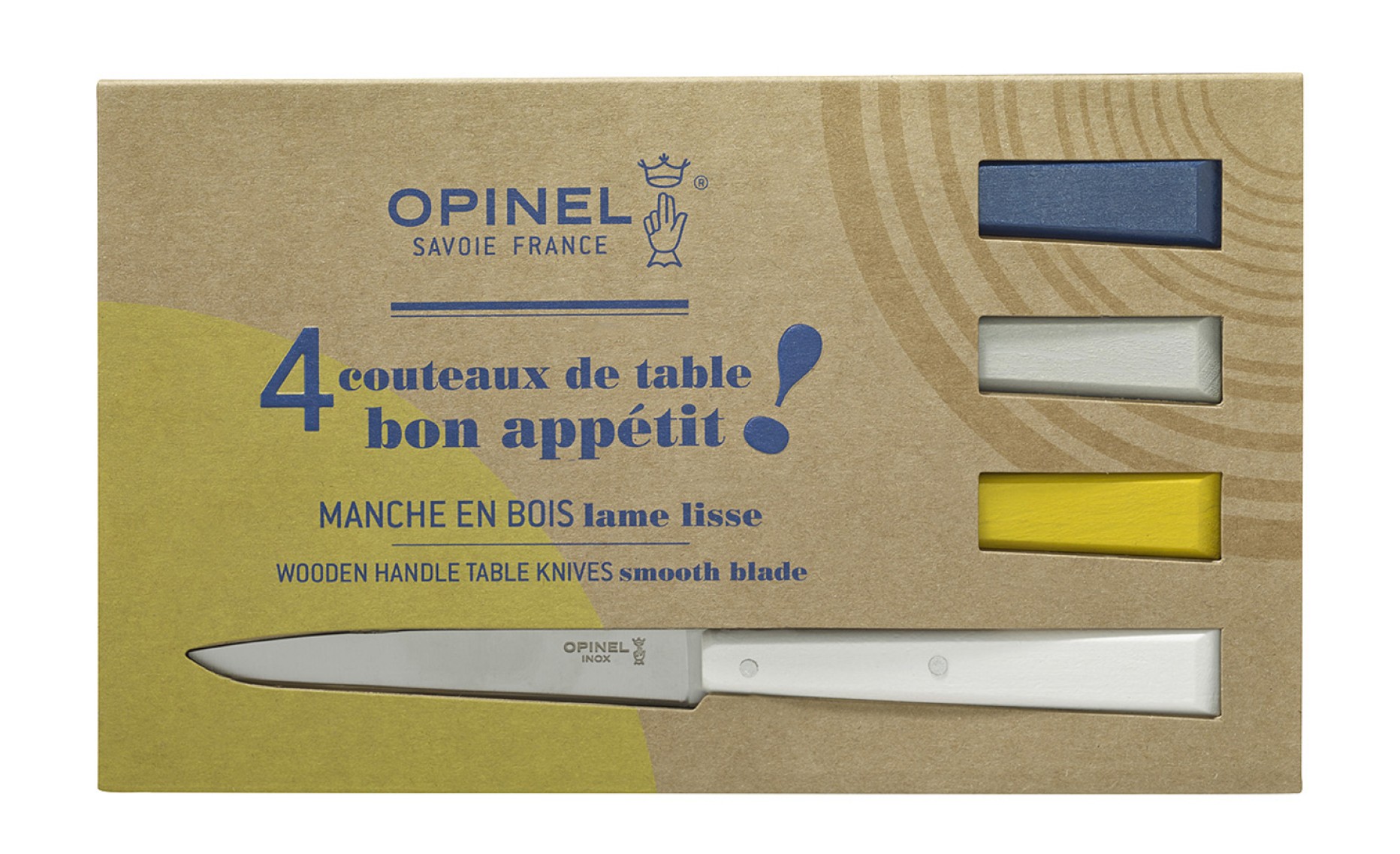 Coffret de 4 couteaux de table  N°125 Bon Appétit Céleste