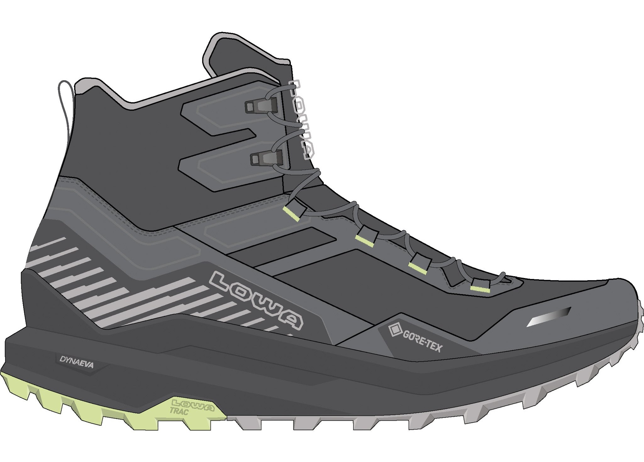 FLOWTERRA GTX QC - GREY/MINT