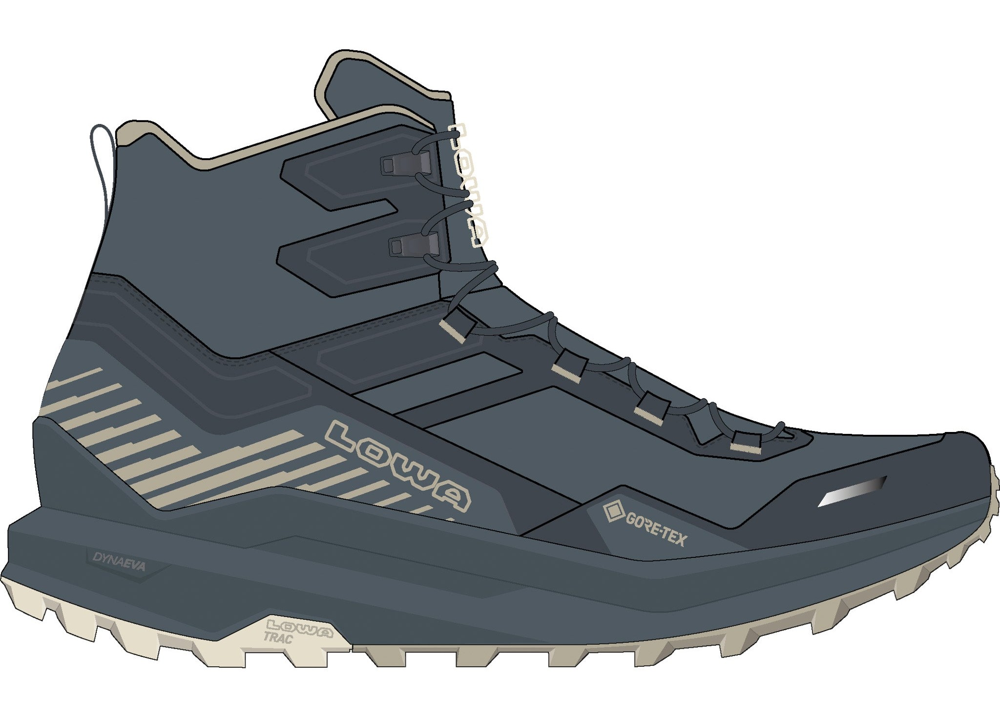 FLOWTERRA GTX QC WS - NAVY/DESERT