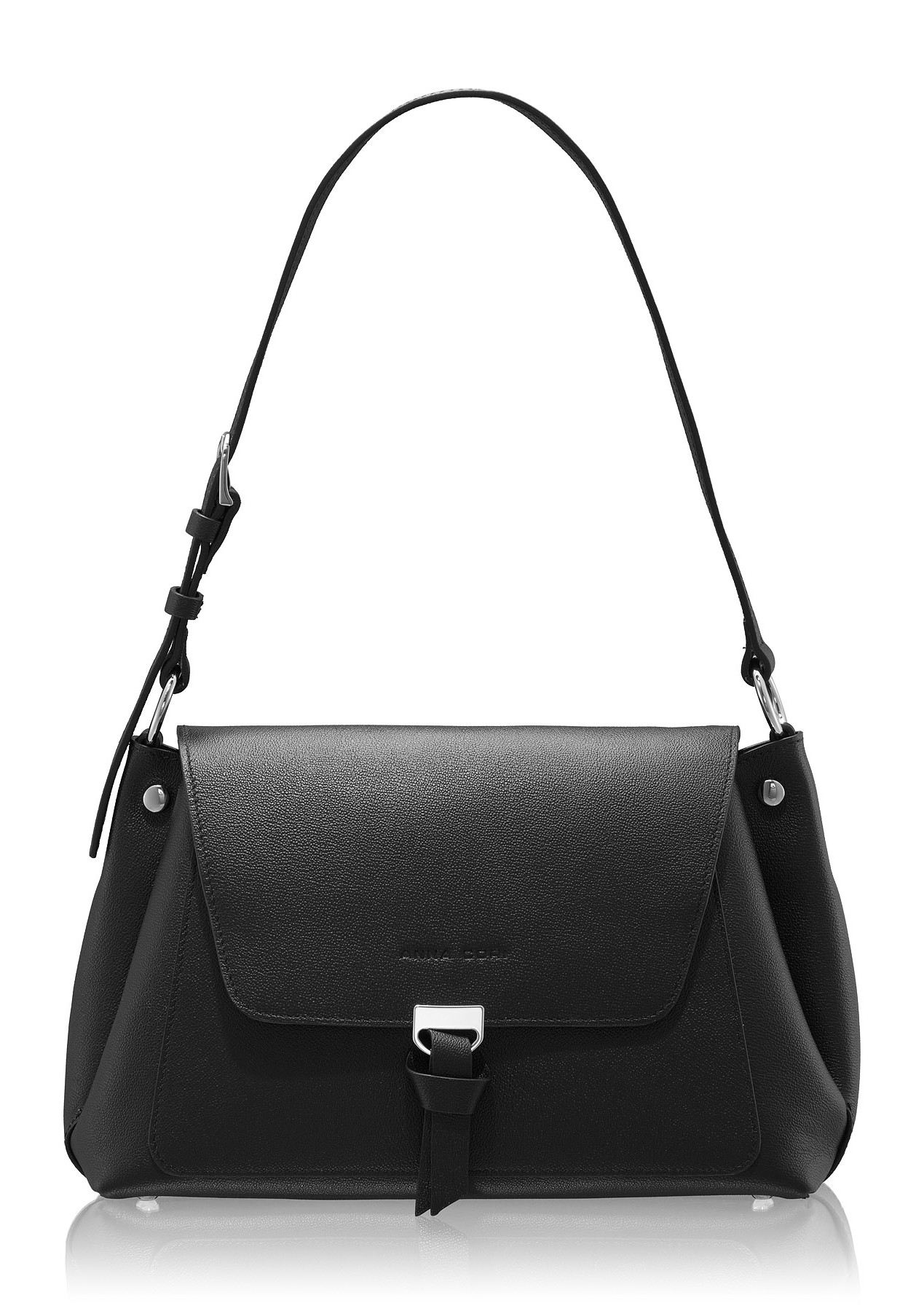 HELGA 01 VITELLO STAMP BLACK