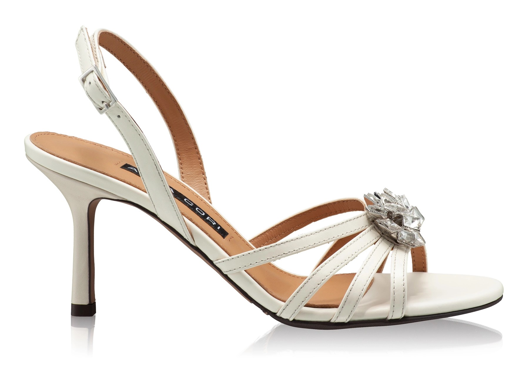 Heeled Sandals 8029 Vitello Panna