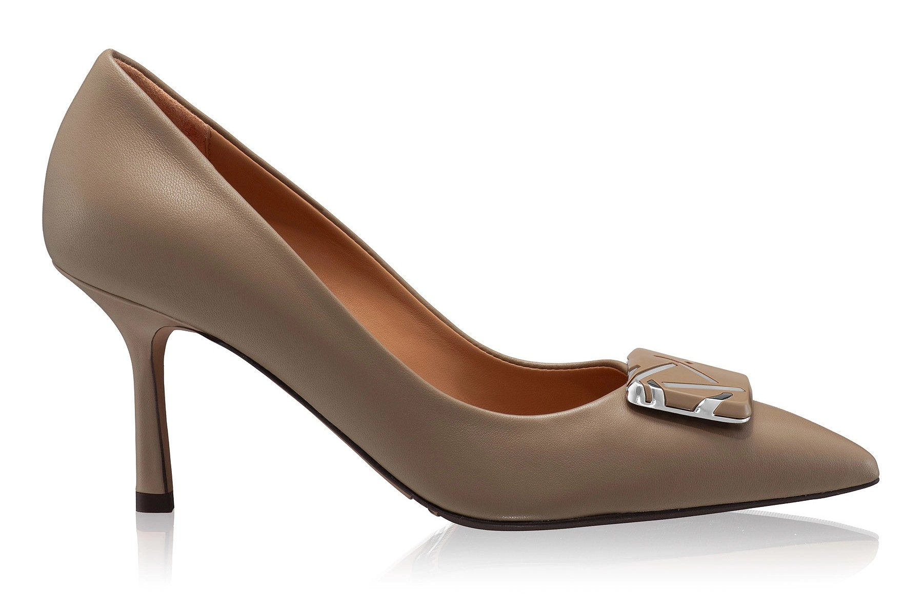 High-heel Pointed Toe Pumps 8010 Vitello Nisip