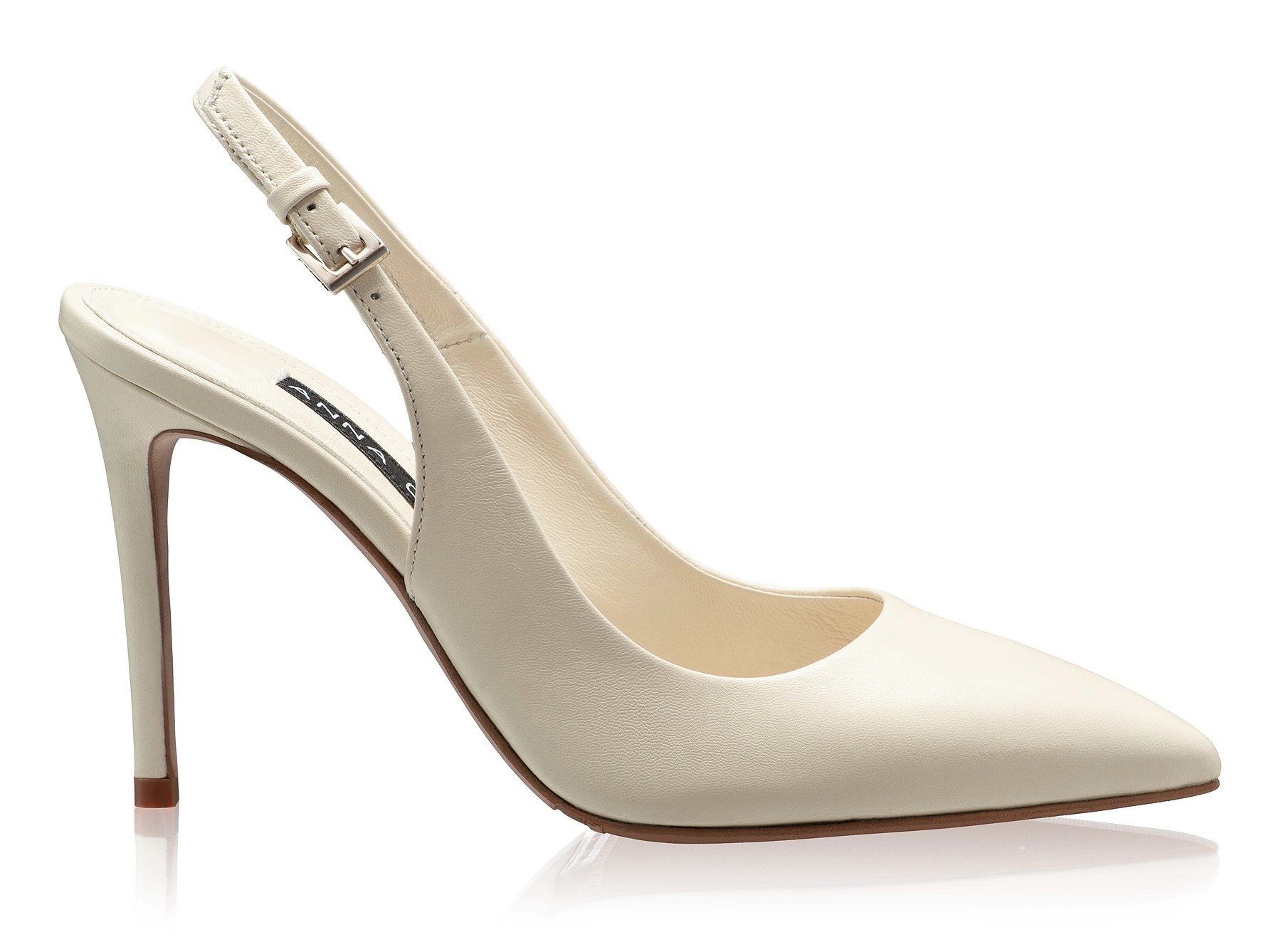 High-heel Slingback Pumps 4417 Vitello Panna