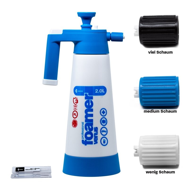 Kwazar Venus Super Foamer Cleaning Pro+ Viton 2L Box mit Zubehör