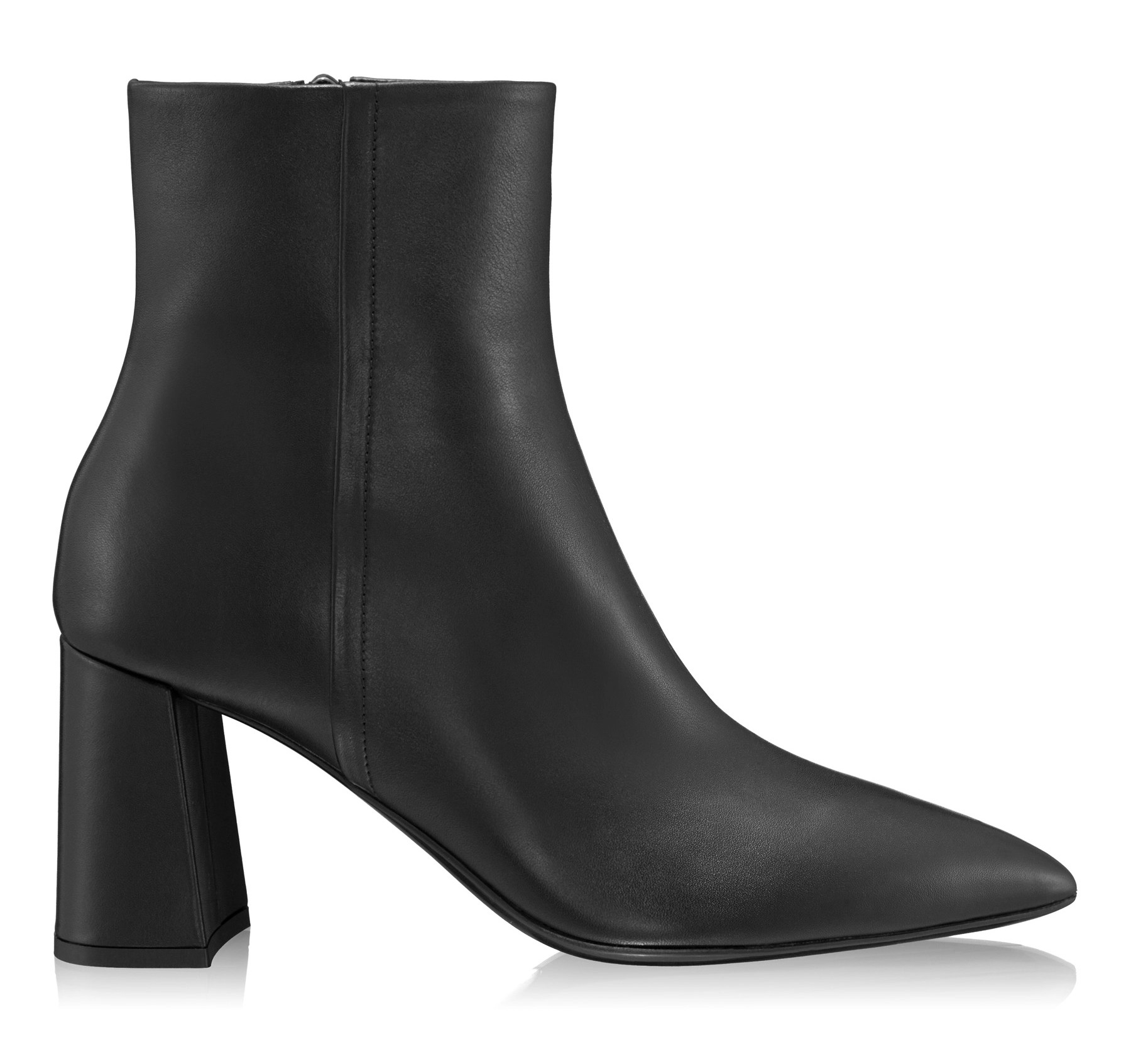 Leather Ankle Boots 7963 Vitello Black