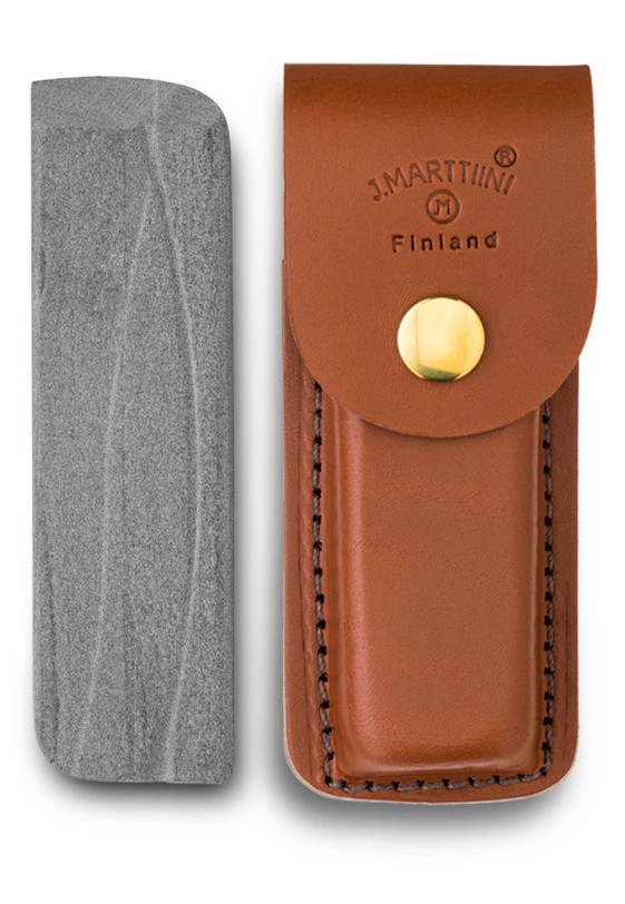 Marttiini Sharpening Stone (leather sheath)
