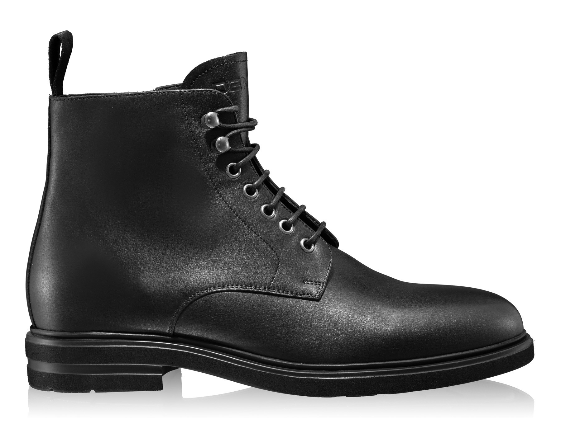 Men Genuine Leather Casual Boots 7332 Vitello Black