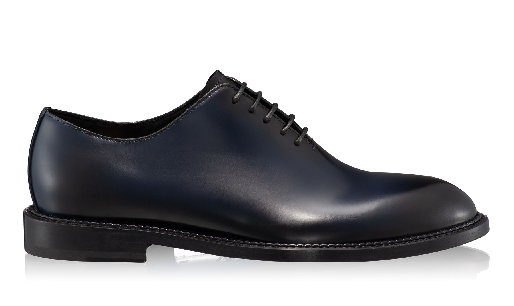 Men Genuine Leather Shoes 7035 Abrazivato Blue