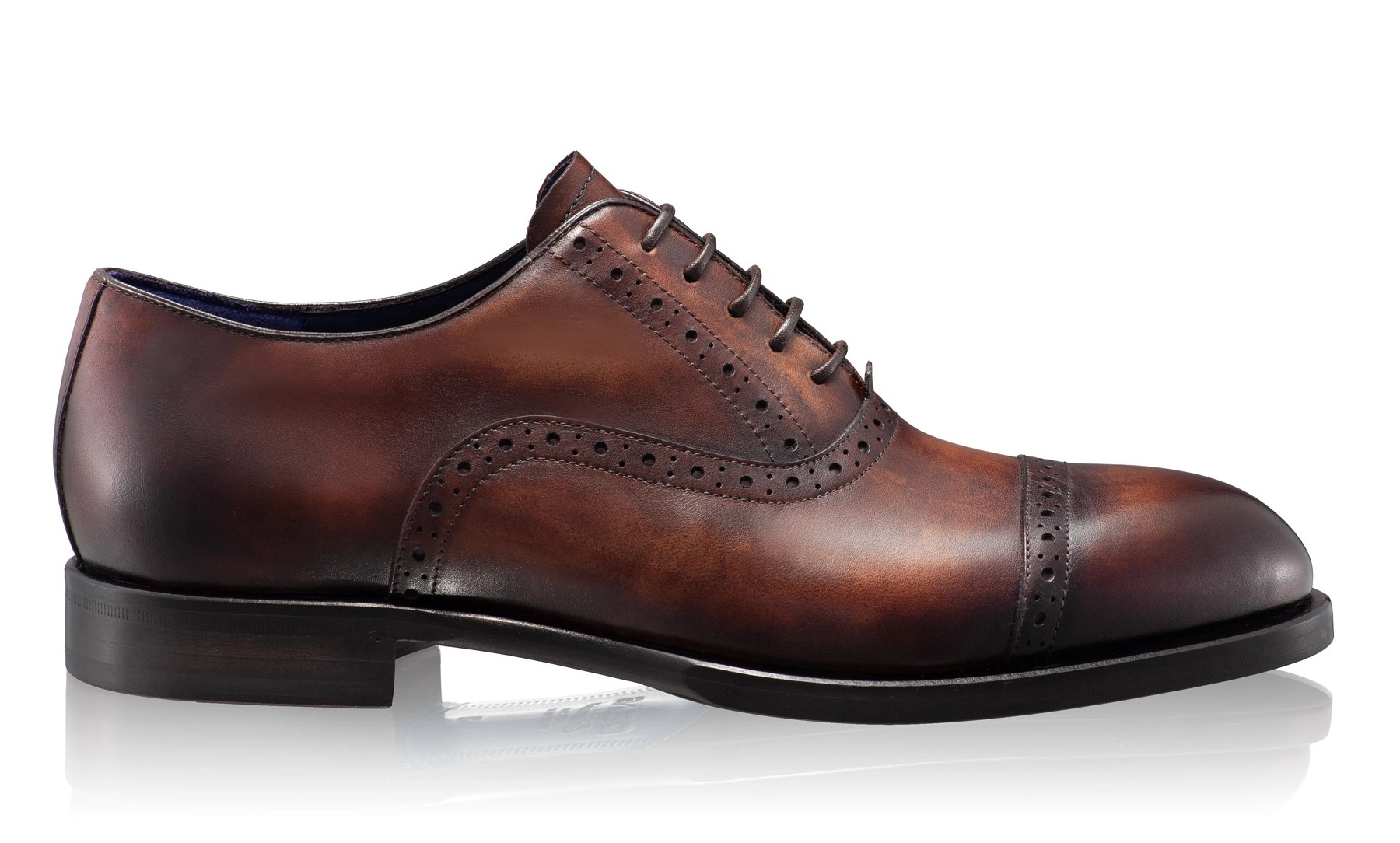 Men Handmade Elegant Shoes 7738 Vitello Brown