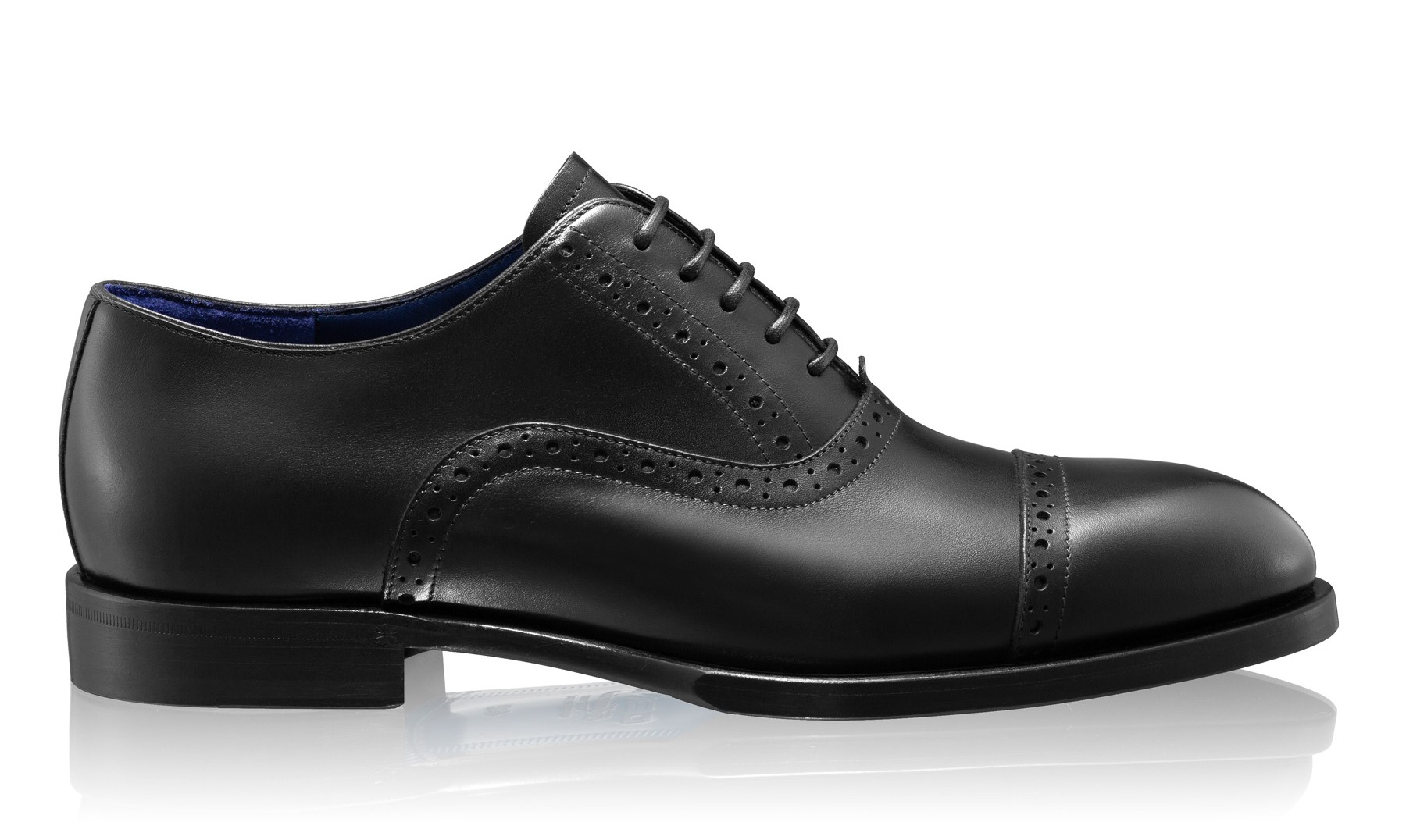 Men Handmade Elegant Shoes 7738 Vitello Black