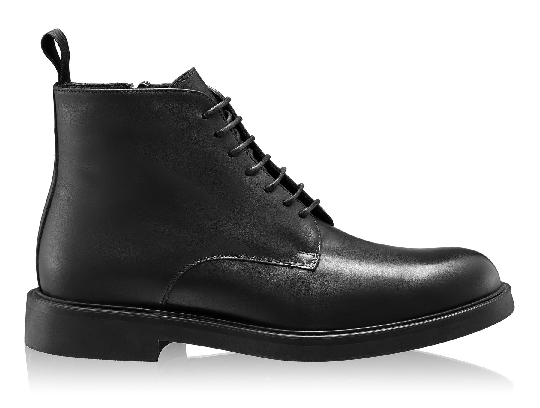 Men Leather Boots 7737 Vitello Black