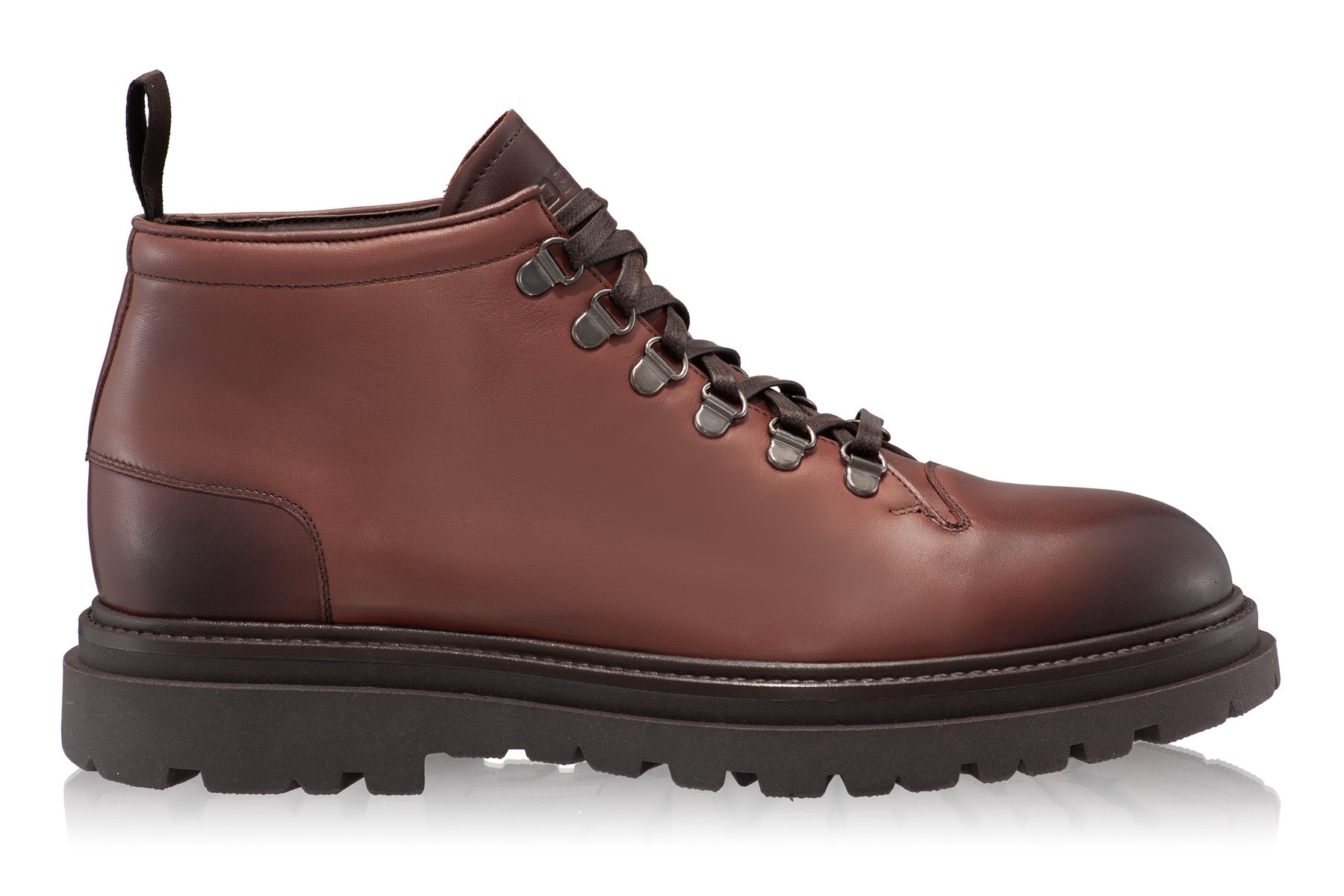 Men Leather Casual Boots 7330 Vitello Brown