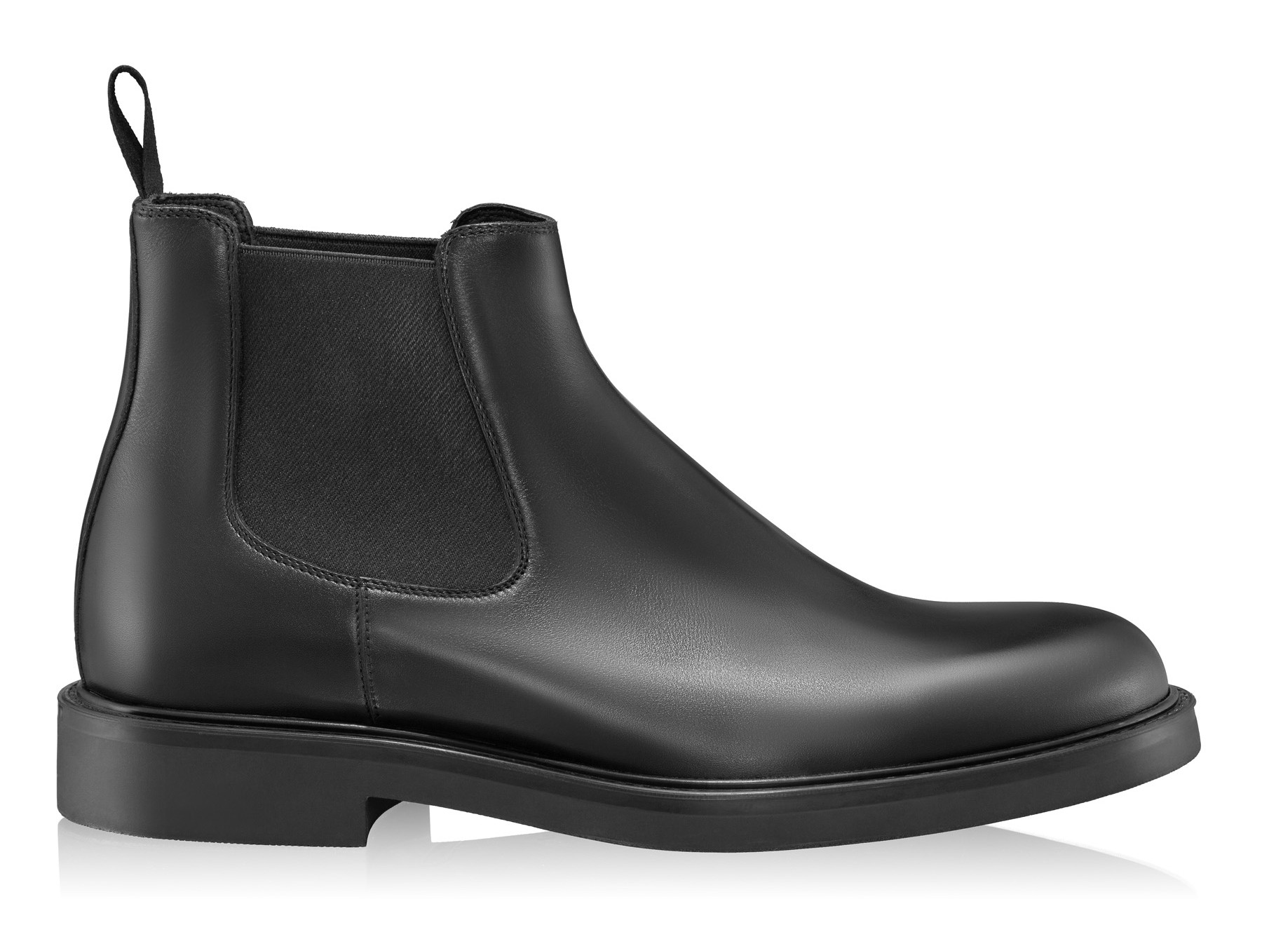 Men Leather Casual Boots 7691 Vitello Black