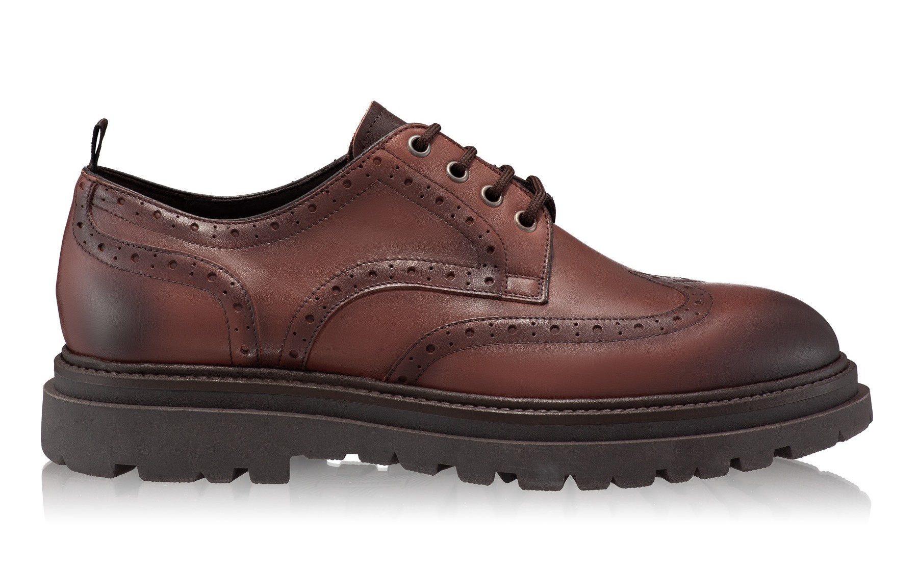 Men Leather Casual Shoes 7319 Vitello Maro